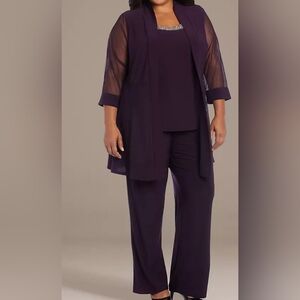 Jan - R&M Richards NWT Formal Pant Set w/ Chiffon Jacket – $140 Retail